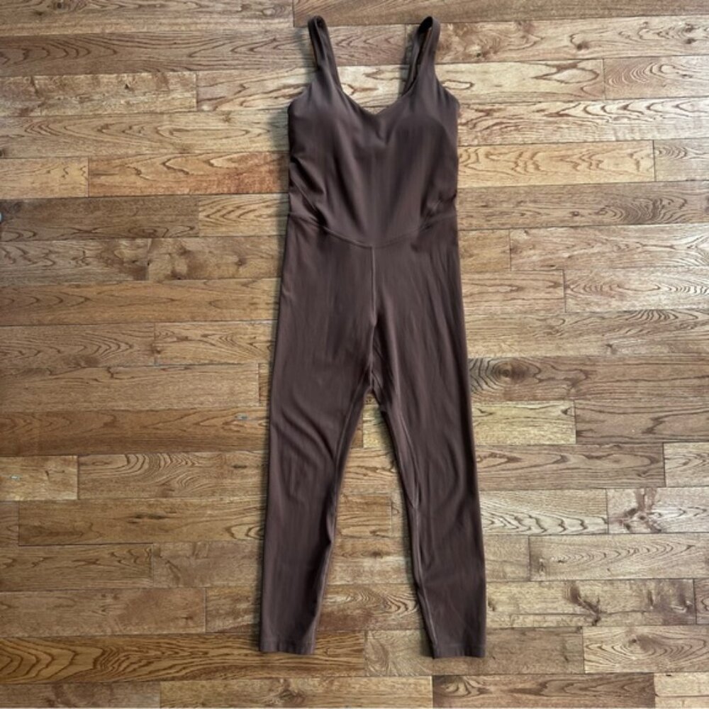 Lululemon size 6 Align Ribbed Bodysuit 25Roasted Brown